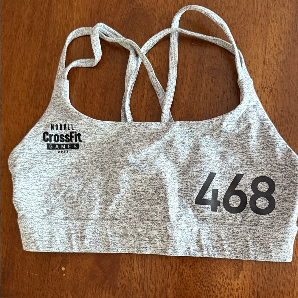 NOBULL CrossFit games edition Heather Gray Sports Bra